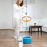 Livington Clean Water Spin Mop Système dessuyage à leau douce - Kit avec nettoyeur & tampons