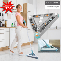Livington DeeperSweeper kabelloser Akkubesen mit 4 rotierenden Bürsten