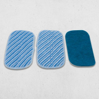 Livington MultiScrubber Pads Lot de 3 microfibres et nylon