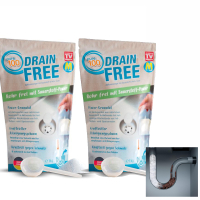 Pure100 Drain Free Déboucheur 1+1 - doux pour les tuyaux dévacuation