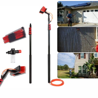 Starlyf Telescopic Hydrocleaner 7m - Brosse de lavage télescopique avec raccord pour mousse et eau